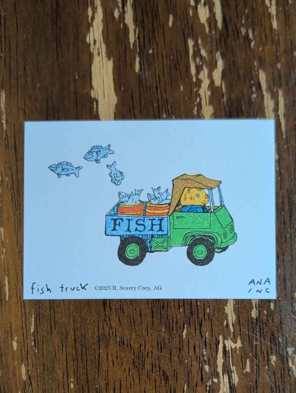 Inciardi Maine x R. Scarry Mini Print fish truck